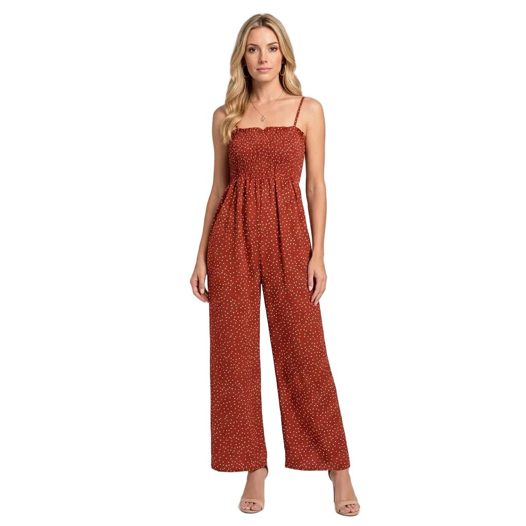 Jumpsuit Women Strapless Glitter Wide Leg Formal Style - Evergreen Outfits - Women Jumpsuit