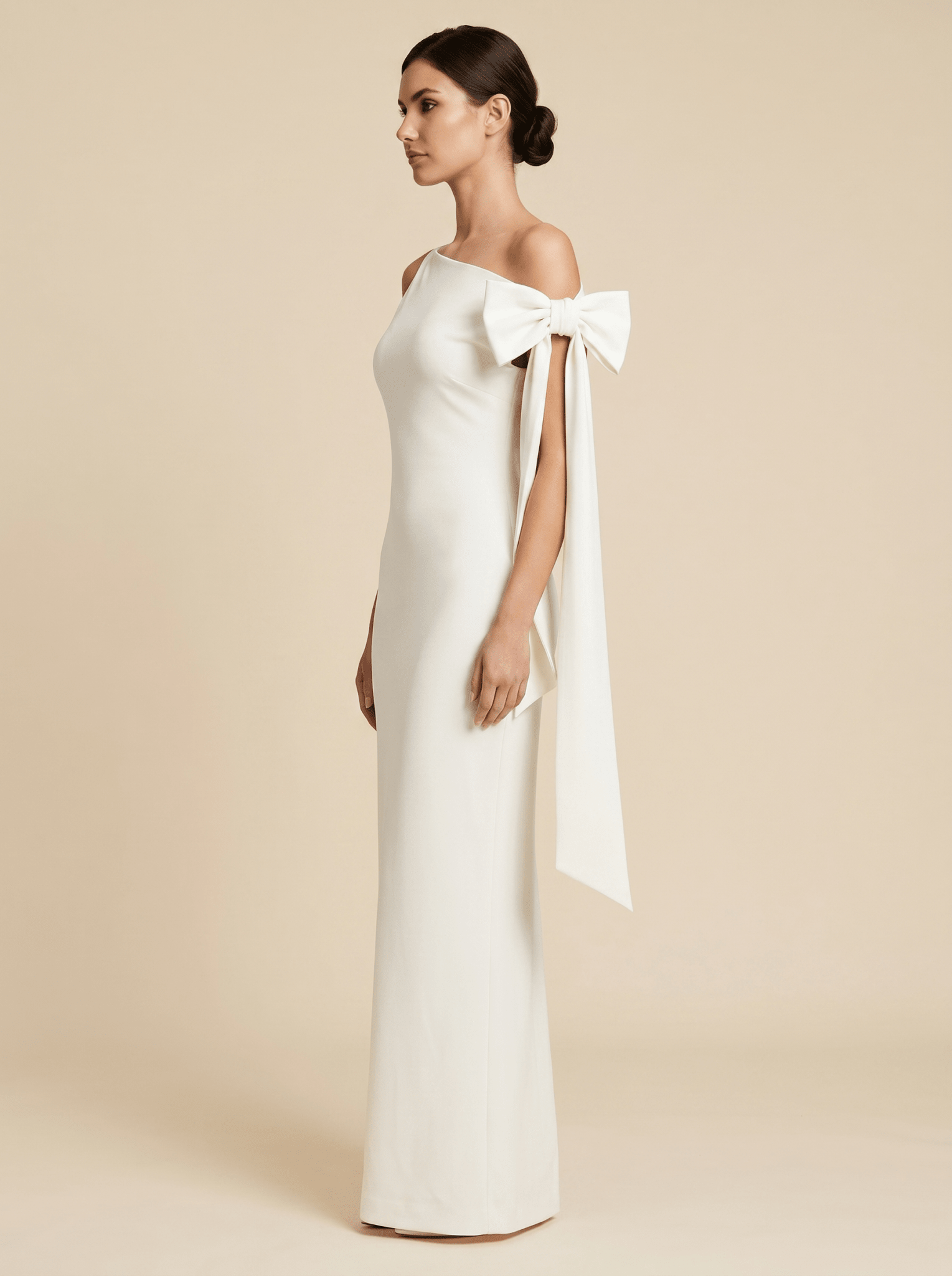 Maxi Dress Women One Shoulder Sleeveless Fitted Design - Evergreen Outfits- Women Maxi Dress