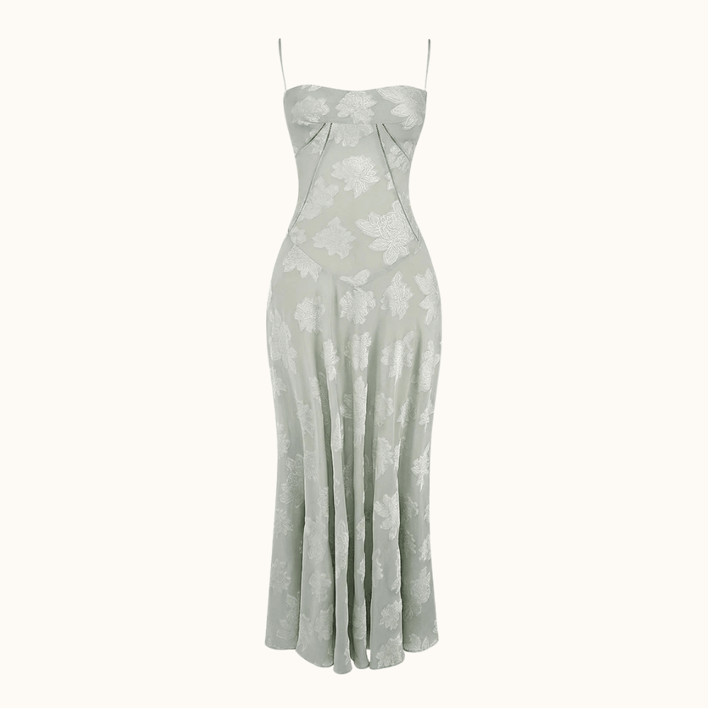 Maxi Dress Women Sweetheart Shaped Neckline Style - Evergreen Outfits - Women Maxi Dress