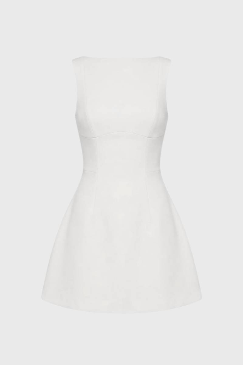 Mini Dress Women Strapless Fitted Solid Color Pullover - Evergreen Outfits- Women Mini Dress