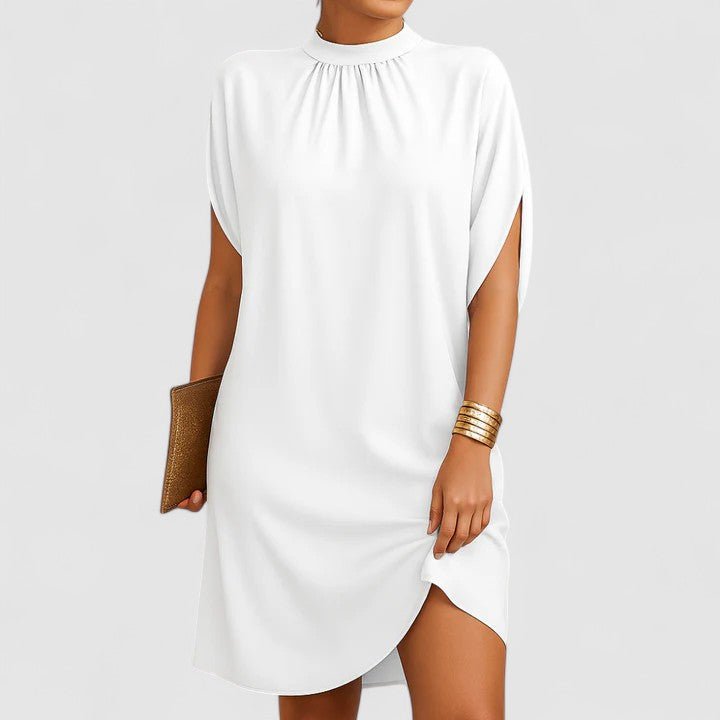 Shift Dress Women Loose Fit Mini Length Minimalist Design - Evergreen Outfits - Women Mini Dress