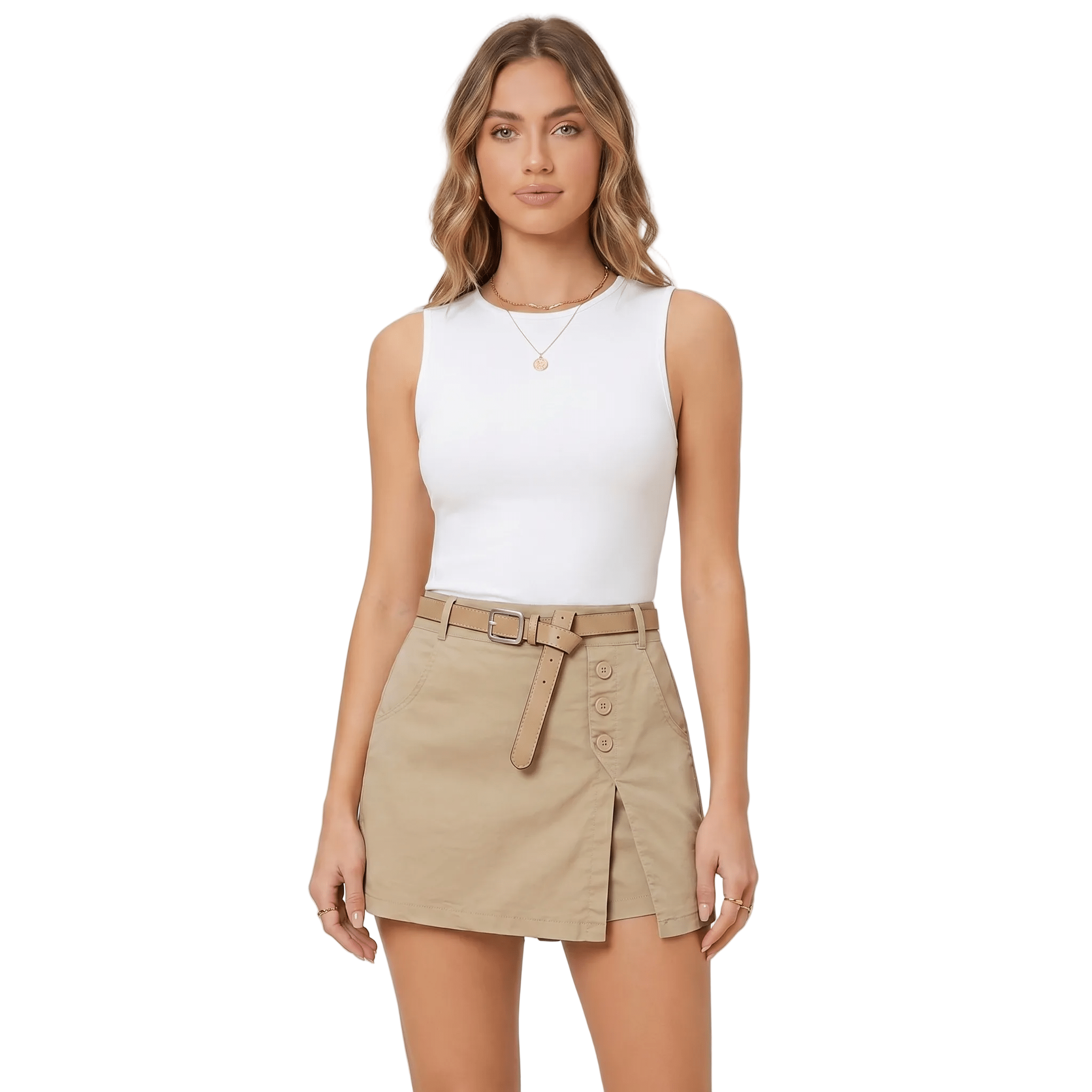 Shorts Women Plus Size A-Line Elastic Waist Loose Fit - Evergreen Outfits- Women Shorts