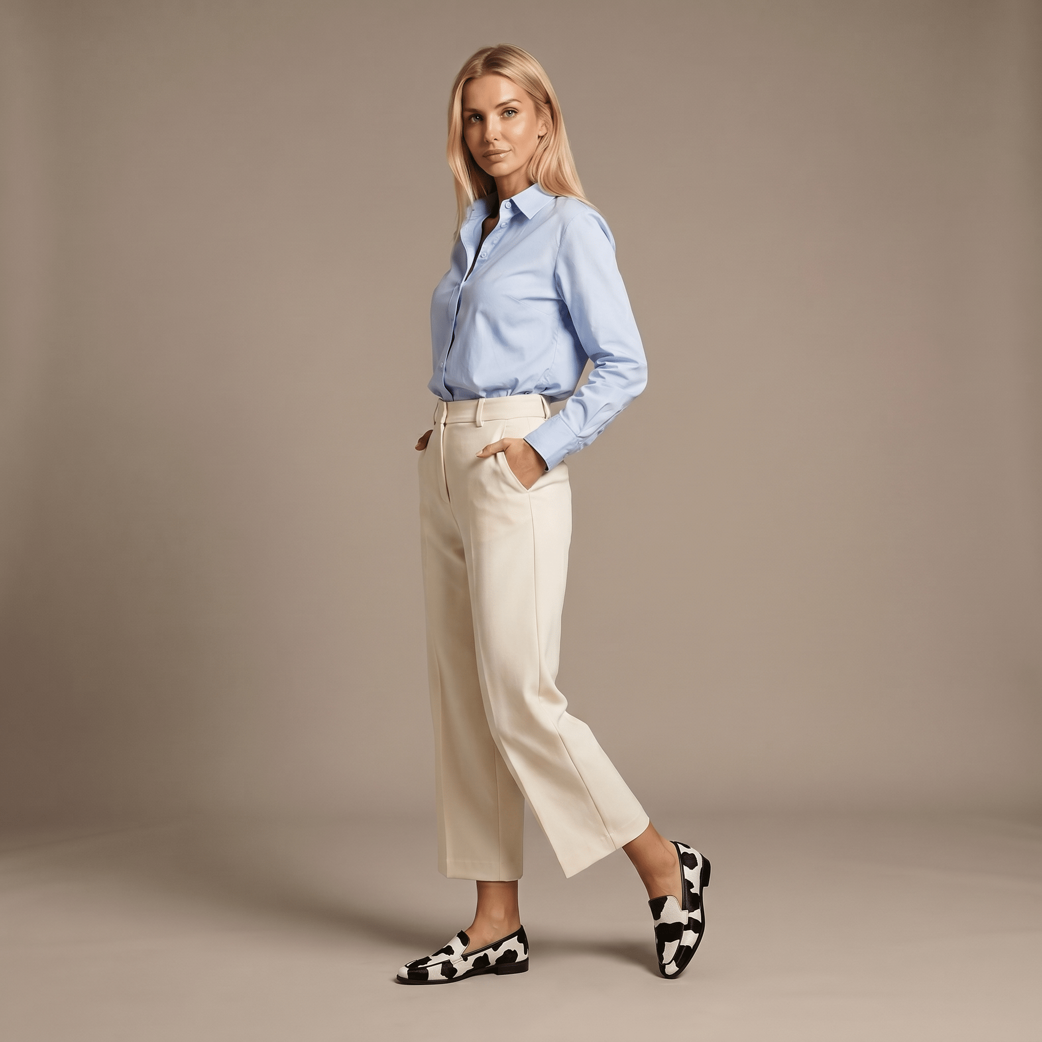 Women Loafers Modern Clean Lines Slip On Closure Style - Evergreen Outfits - Women Loafers