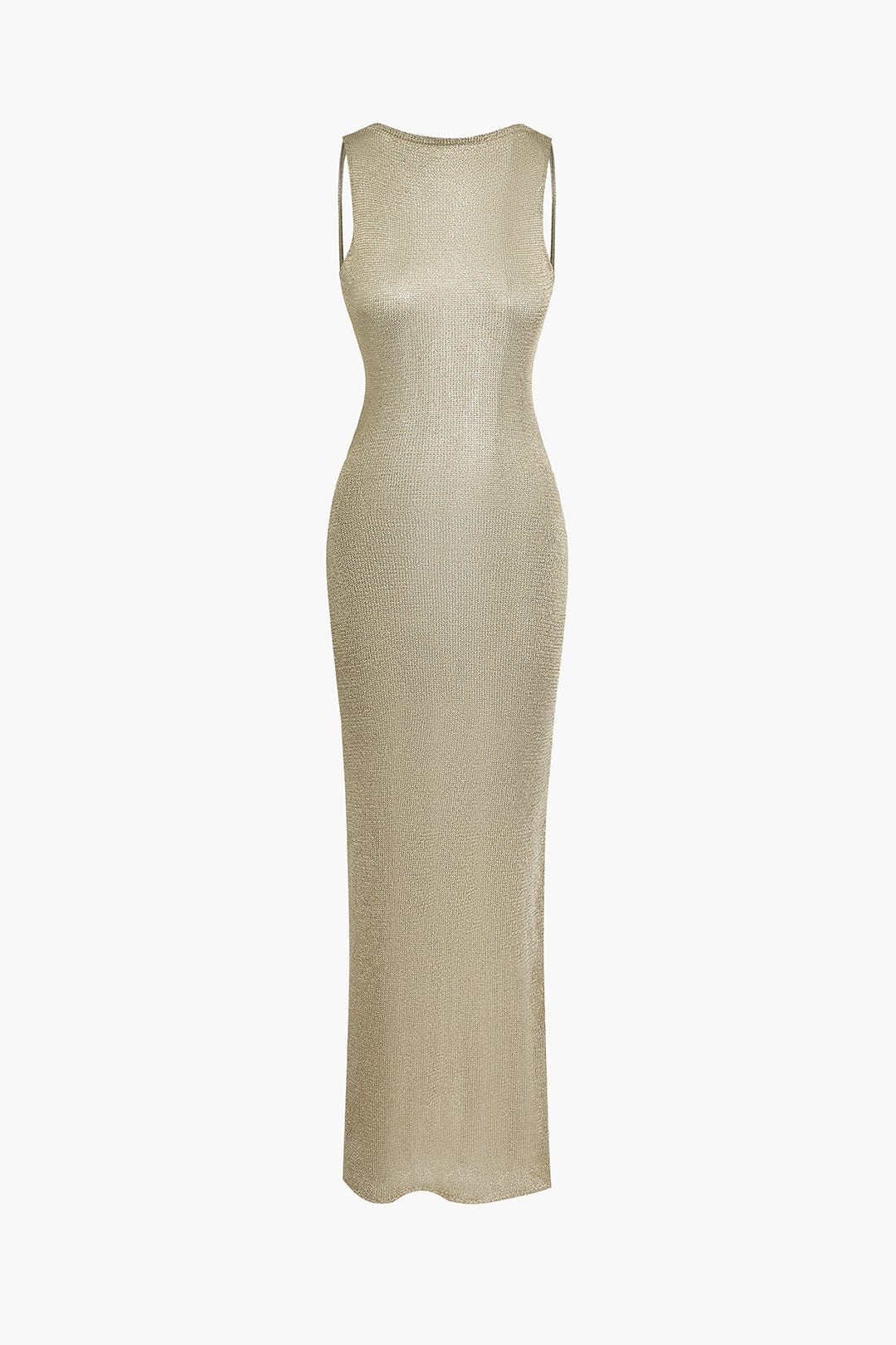 Women Maxi Dress Backless Side Cut - Out Fitted Design - Evergreen Outfits - Women Maxi Dress