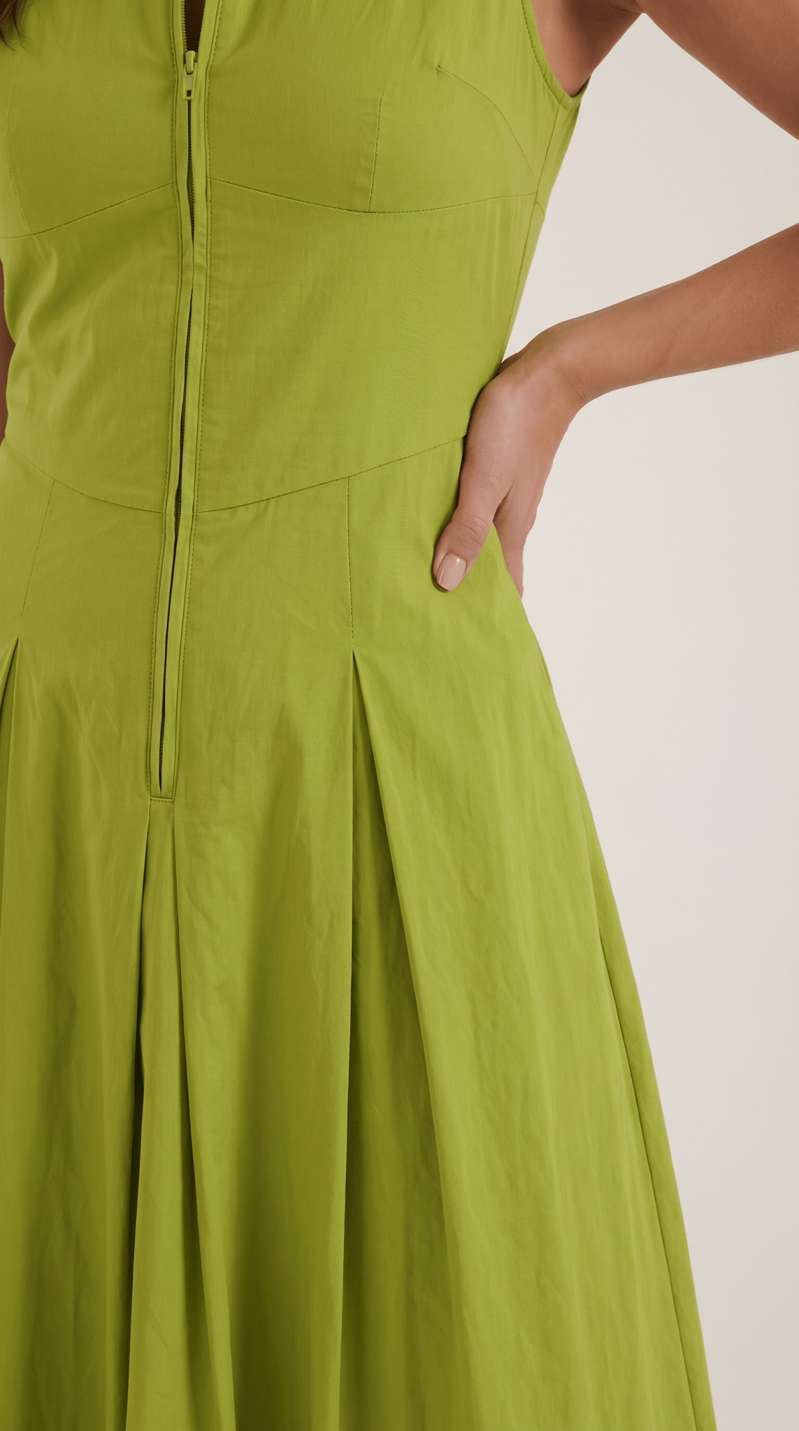 Women Midi Dress A - Line Fit Cutout Design Midi Length - Evergreen Outfits - Women Midi Dress