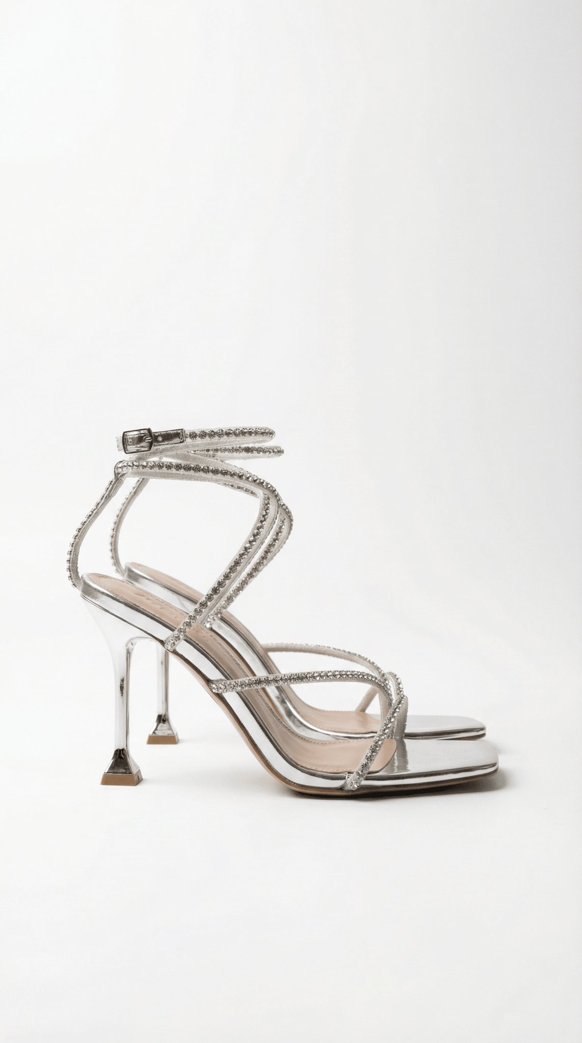 Women Sandals Mid Heel Lace Up Ankle Strap Closure - Evergreen Outfits - Women Sandal