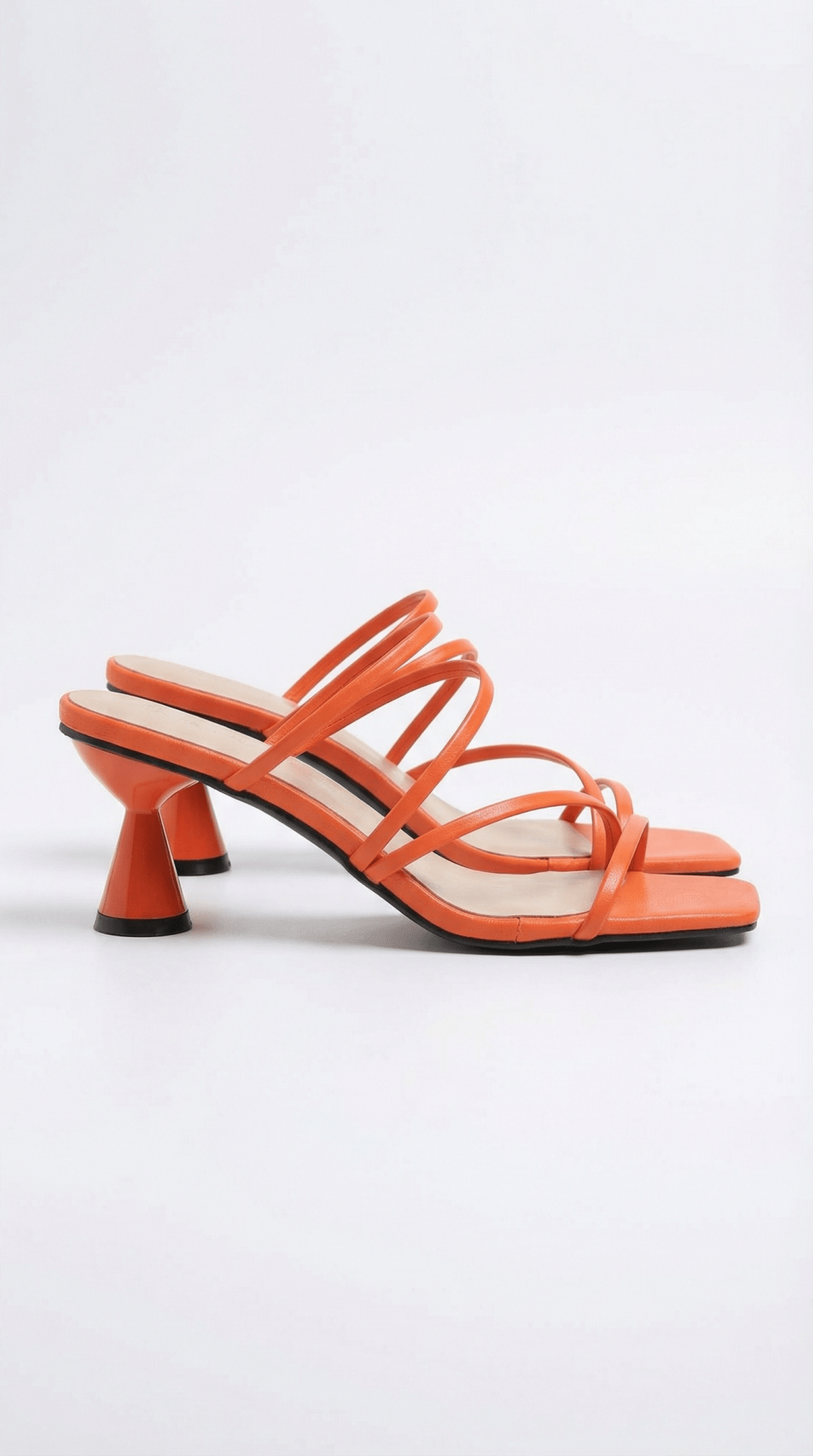 Women Sandals Strappy Square Toe Heel Ankle Strap Design - Evergreen Outfits - Women Sandal