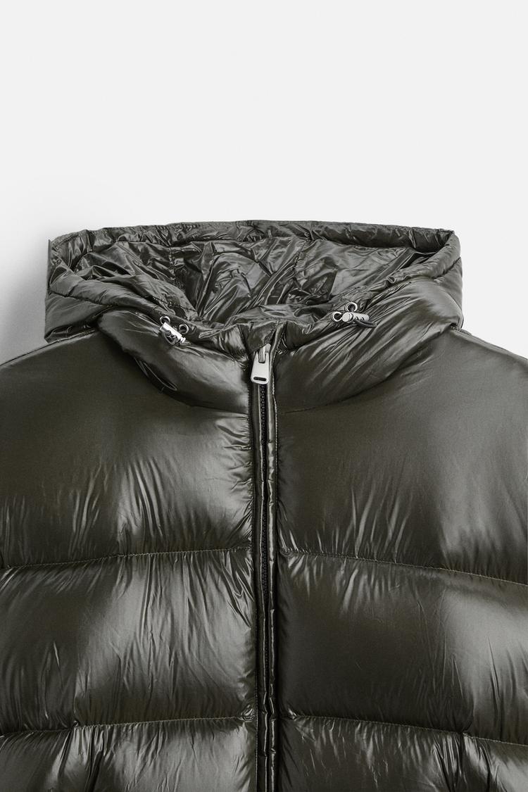 Men Puffer Jacket | Loose Fit with Attached Hood