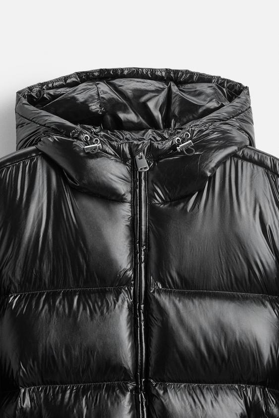 Men Puffer Jacket | Loose Fit with Attached Hood