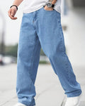 Men Jeans | Straight Leg Fit with Front Slash Pockets