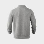 Men Sweater | Quarter-Zip Turtleneck with Geometric Knit Pattern