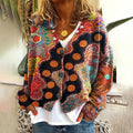 Women Sweater | Loose Fit with Ethnic Knit Pattern Design