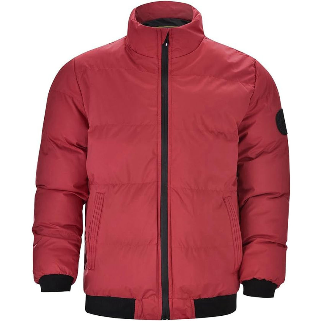 Men Jacket | Insulated Down Fill with Full-Length Zip Front