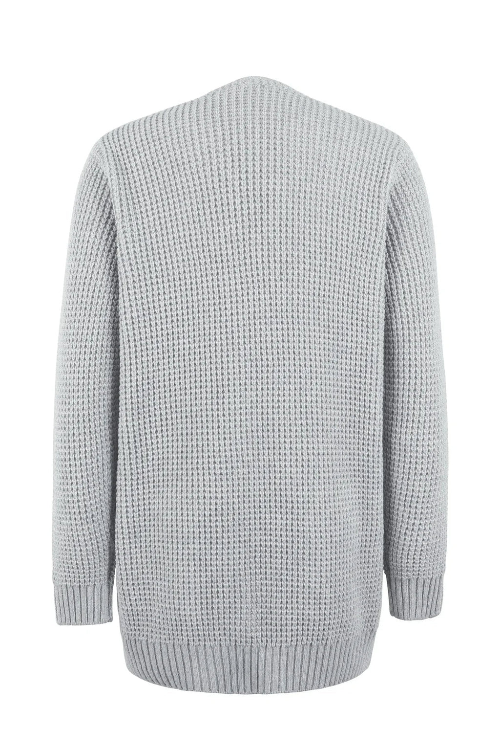 Women Cardigan | Open Front Long Sleeve with Side Pockets
