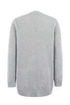 Women Cardigan | Open Front Long Sleeve with Side Pockets