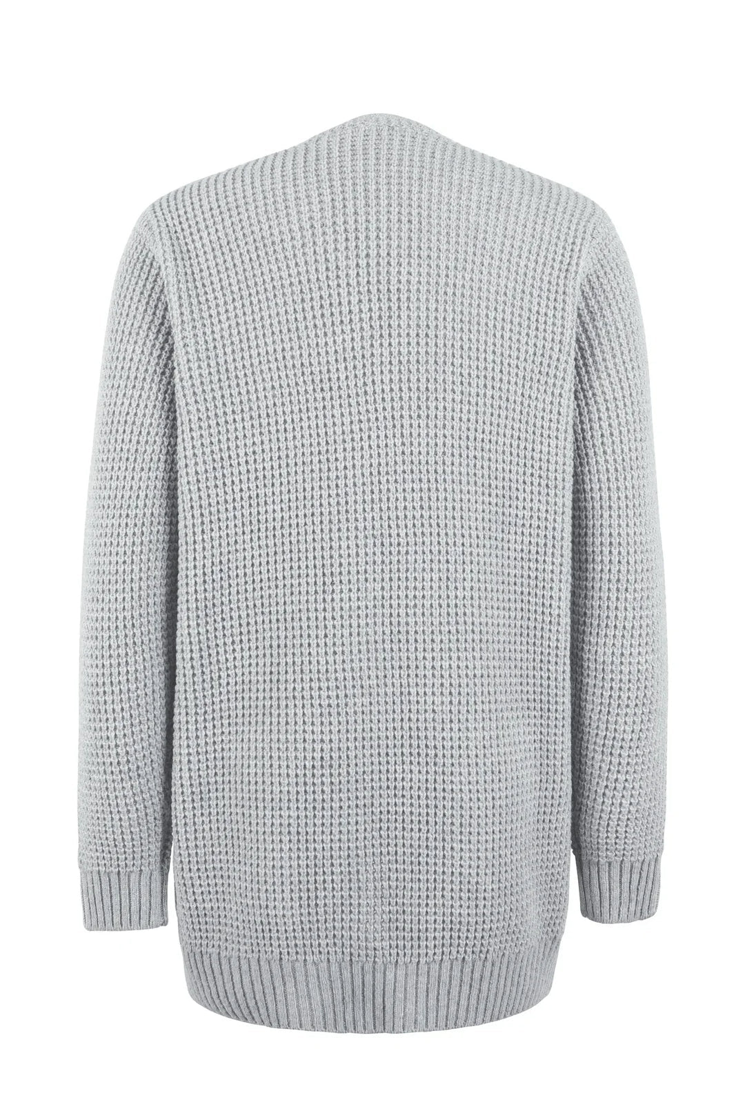 Women Cardigan | Open Front Long Sleeve with Side Pockets