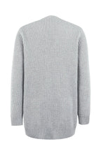 Women Cardigan | Open Front Long Sleeve with Side Pockets