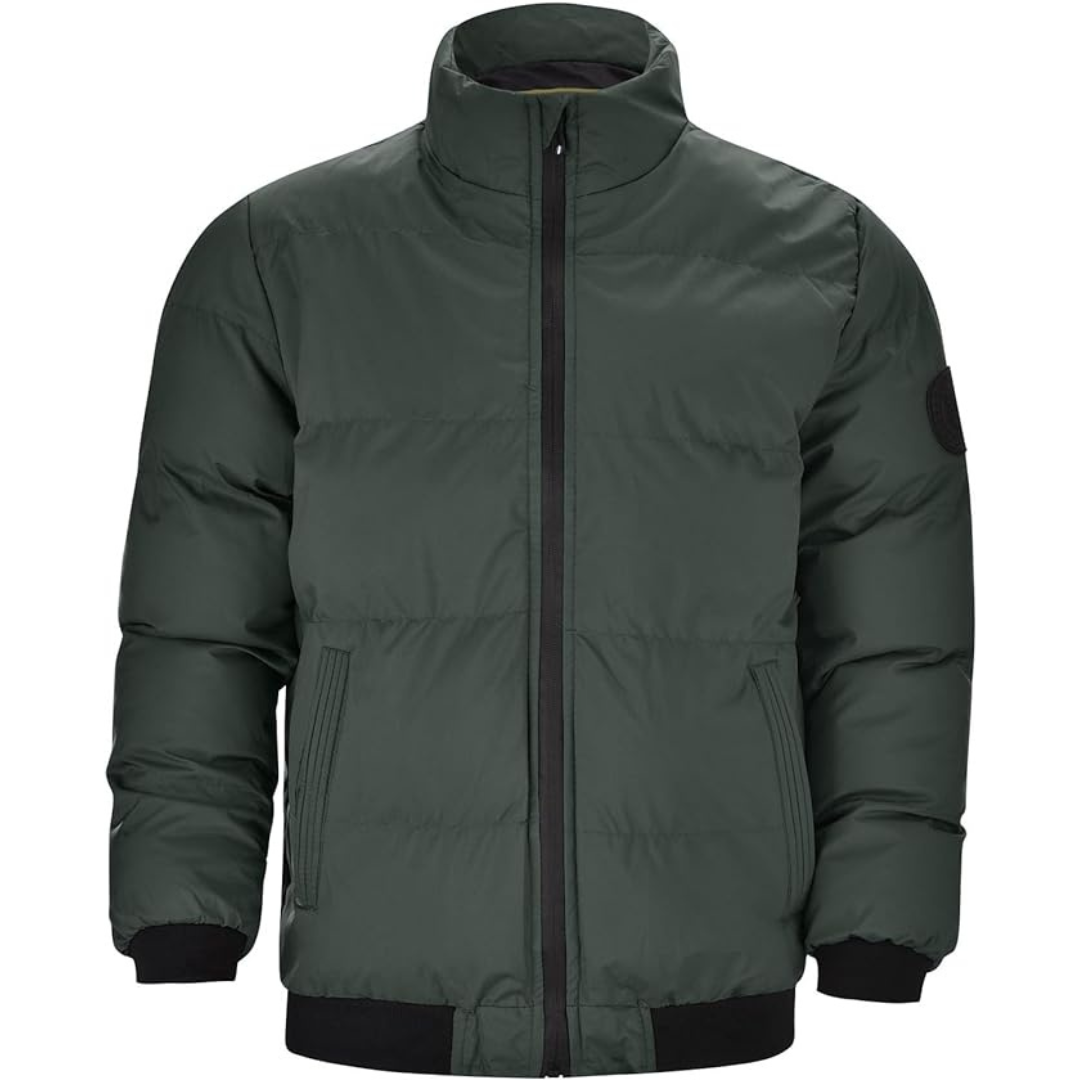 Men Jacket | Insulated Down Fill with Full-Length Zip Front