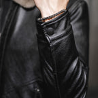 Men Jacket | Full-Zip Faux Leather with Faux Fur Collar