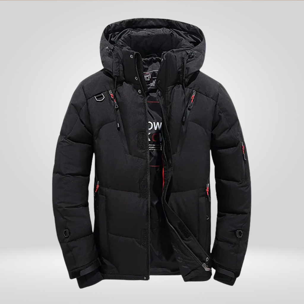 Men Jacket | Loose Fit Waterproof Windproof Full-Zip Winter