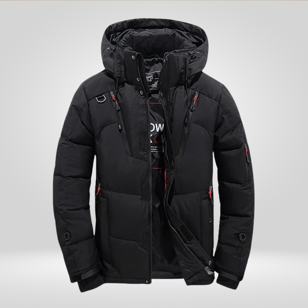 Men Jacket | Loose Fit Waterproof Windproof Full-Zip Winter