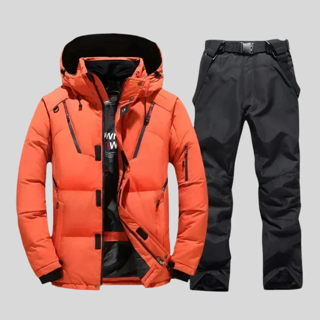 Men Ski Suit | Two-Piece Regular Fit with Adjustable Waist