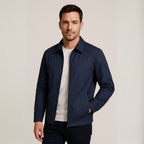 Men Jacket | Hooded Windproof Design with Zip Front Closure