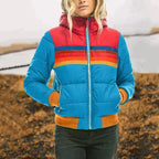 Women Coat | Plush Fabric with Full-Length Relaxed Silhouette