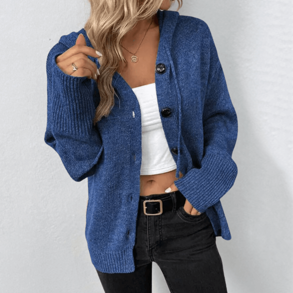 Women Cardigan | Button Closure Open Front Layering Fit