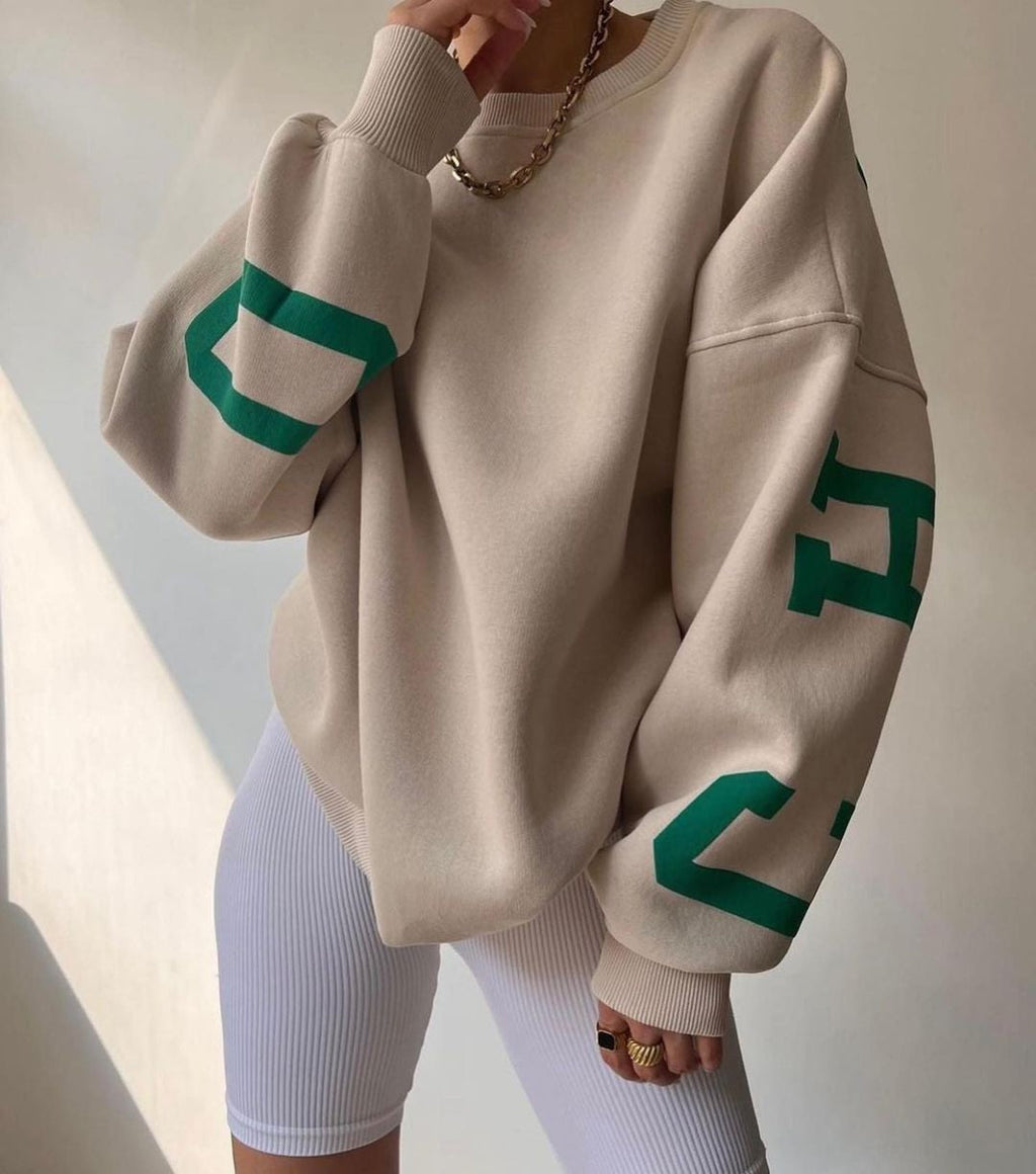 Women Sweater | Oversized Pullover with Long Sleeve Fit
