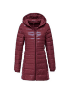 Women Coat | Quilted Hood Long Cut Cold Weather Fit