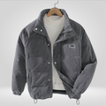 Men Coat | Loose Fit Full-Length Zipper for Cold Weather