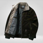 Men Jacket | Windproof Insulated Full Zip Winter Fit