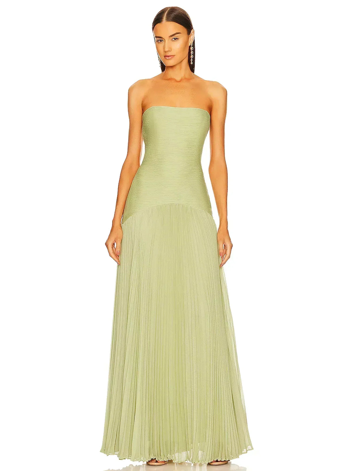 Women Dress | Sleeveless Maxi Cut with Drop-Waist Fit