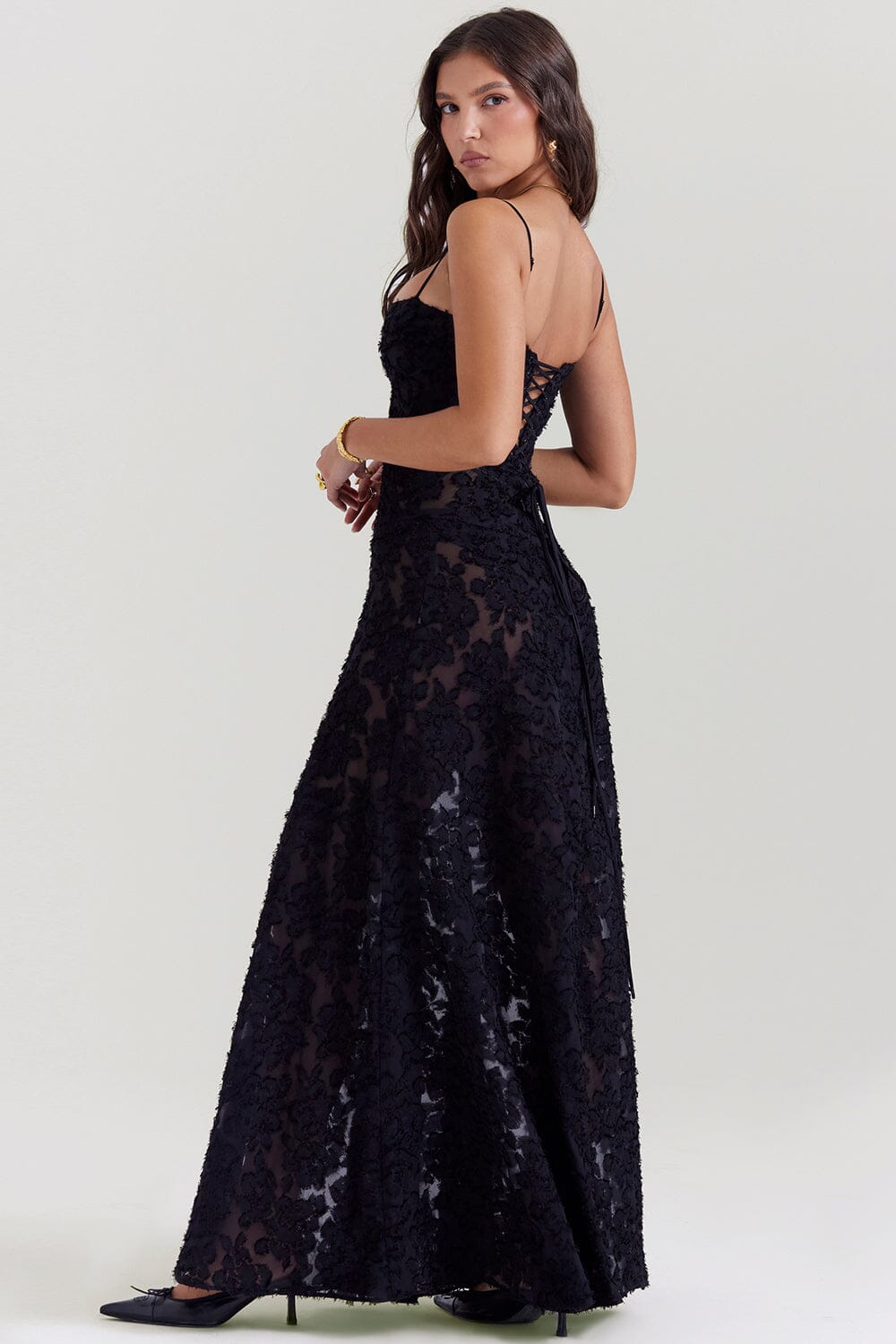 Women Dress | Maxi Length with Full-Length Flowing Silhouette