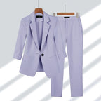 Women Set | Tailored Blazer and Trouser Two-Piece Fit