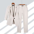 Women Set | Tailored Blazer and Trouser Two-Piece Fit