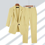 Women Set | Tailored Blazer and Trouser Two-Piece Fit