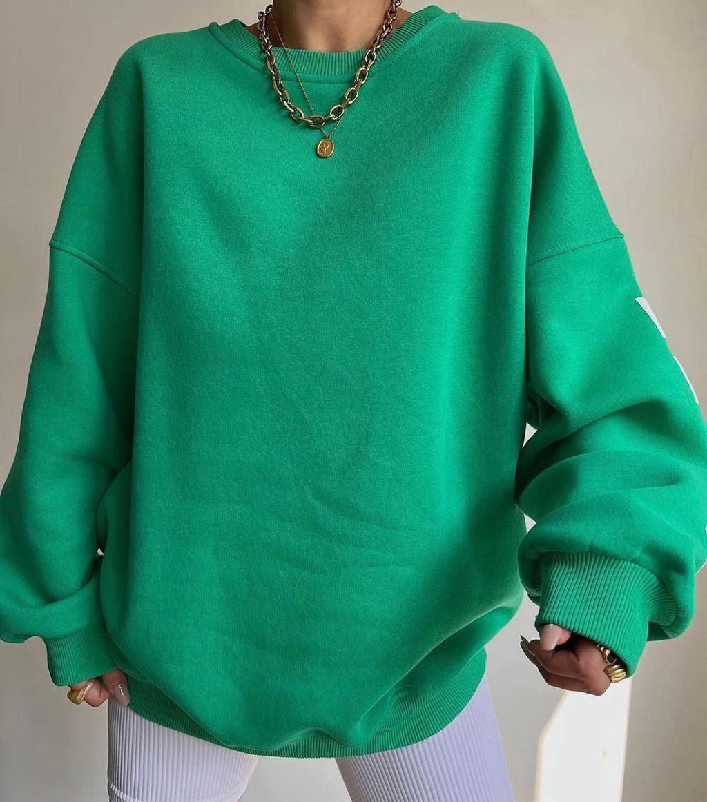 Women Sweater | Oversized Pullover with Long Sleeve Fit