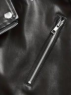 Men Jacket | Asymmetric Zip Biker with Belted Waist Fit