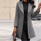 Women Coat | Slim-Fit Trench with Lapel Collar Design
