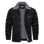 Men Jacket | Button Closure Standard Length Winter Outerwear