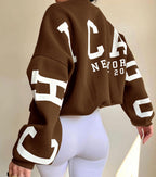 Women Sweater | Oversized Pullover with Long Sleeve Fit