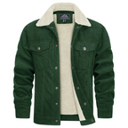 Men Jacket | Button Closure Standard Length Winter Outerwear