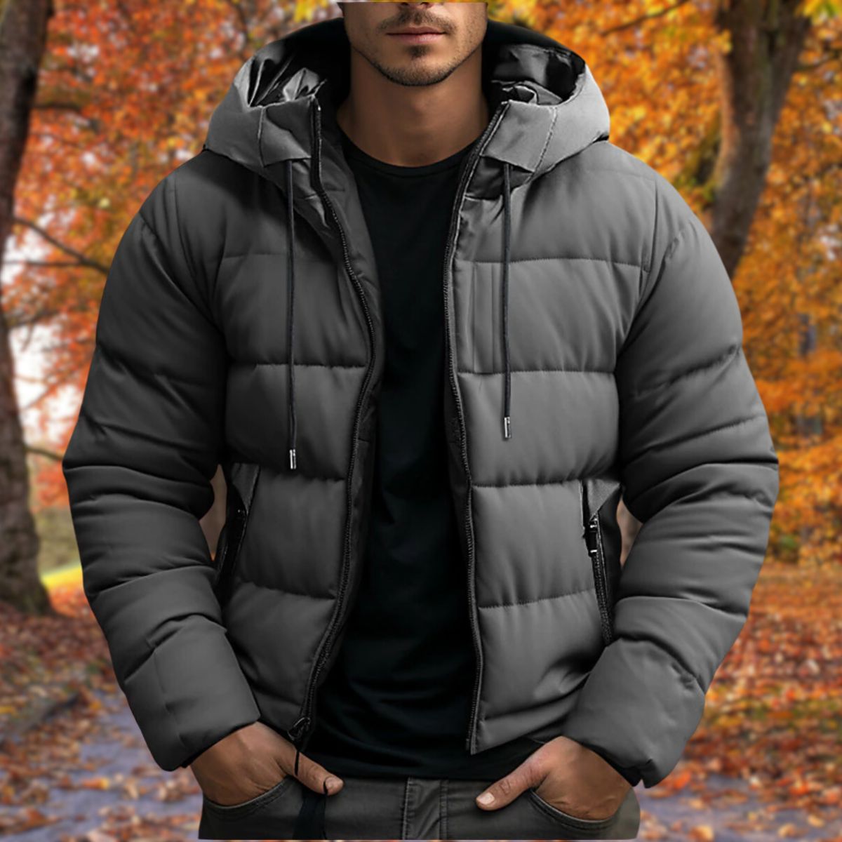 Men Jacket | Waterproof Insulated Fit with Adjustable Hood