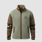 Men Jacket | Regular Fit Fleece Utility with Layering Room