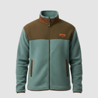 Men Jacket | Regular Fit Fleece Utility with Layering Room
