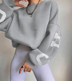 Women Sweater | Oversized Pullover with Long Sleeve Fit