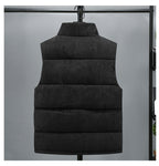 Men Set | Corduroy Puffer Vest with Snap Placket