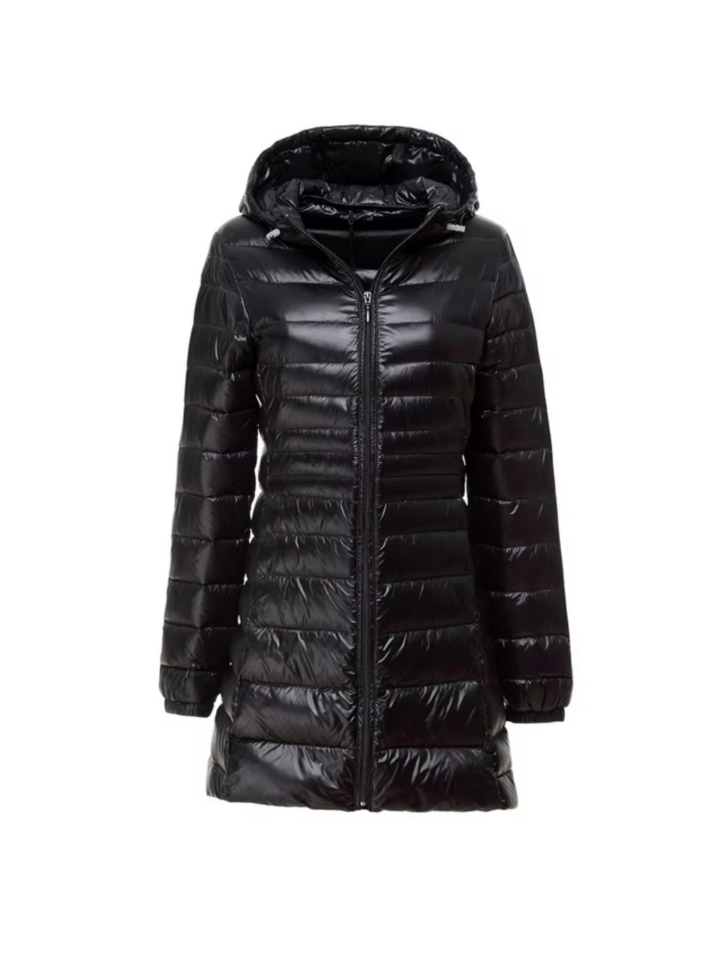 Women Coat | Quilted Hood Long Cut Cold Weather Fit